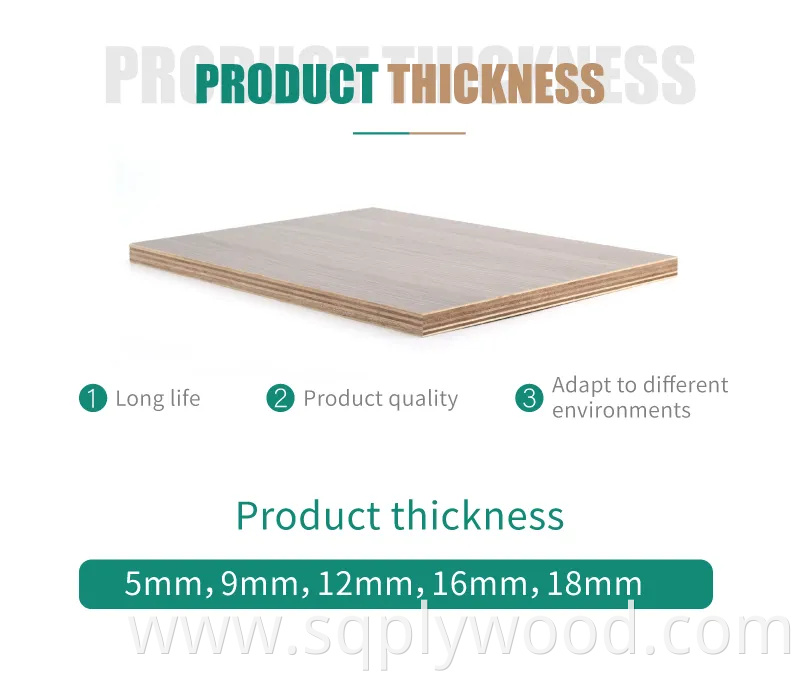White Laminated 4X8 Melamine Plywood Board for Furniture